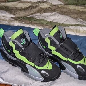 Nike Black and Green Athletic Shoes Trail Ready